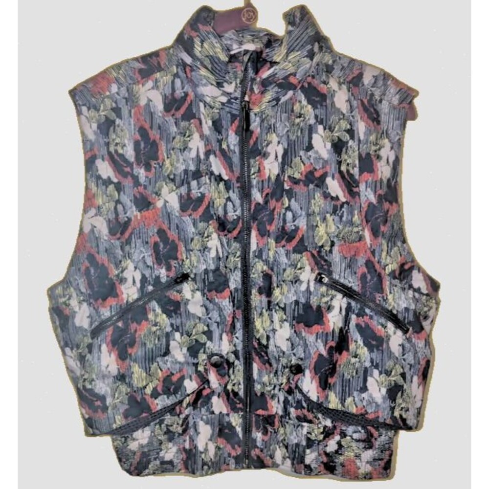 Free People Movement Supernova Floral Zip Vest XS Sleeveless Activewear NWT New